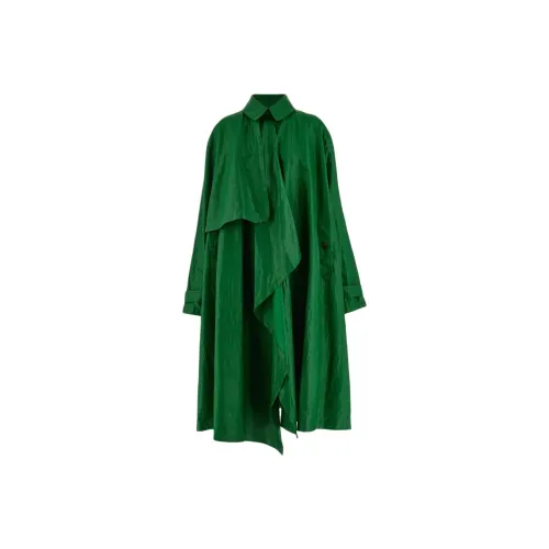 Ferragamo Тренчкот Женские Grass Green