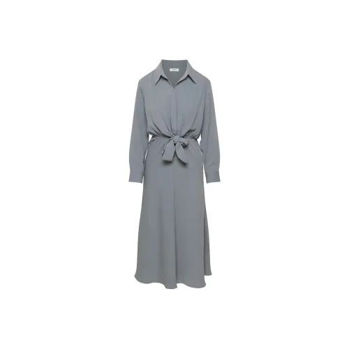 ARITZIA BABATON Аббатство Платье Длинное с длинными рукавами Платье Женское Тёмно-синий Темно-синий