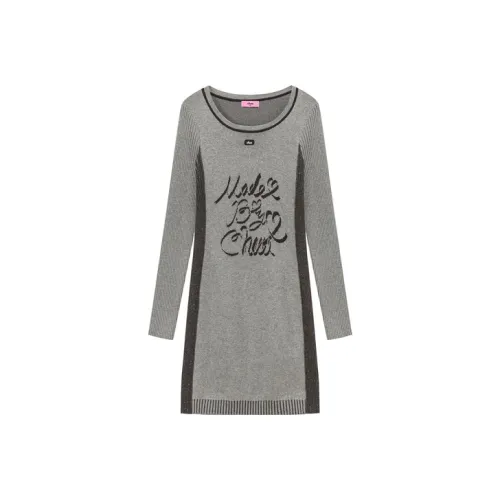 CHUU Женские Длинные Платья с Рукавами