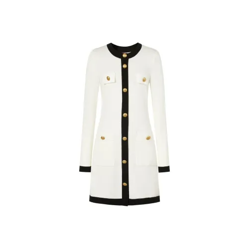 JZ. ANNAKRO Экрю Женские Длинные Платья с Рукавами