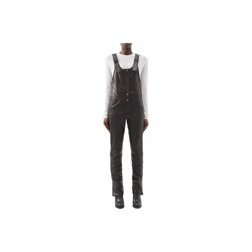 ISABEL MARANT Черные Женские Кожаные Брюки