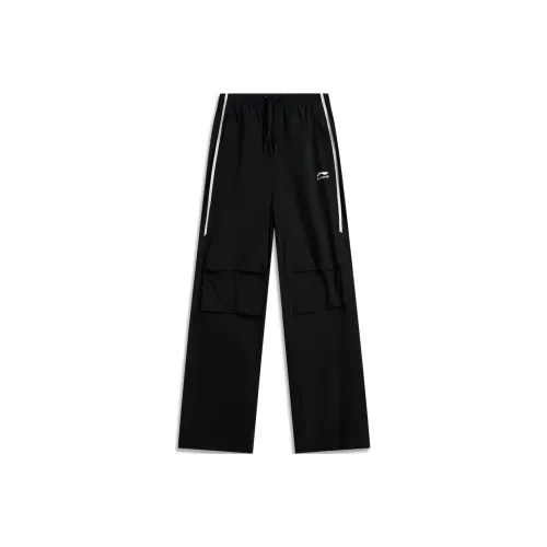 LINING Sports Life Collection Черные Женские Вязаные Тренировочные Брюки