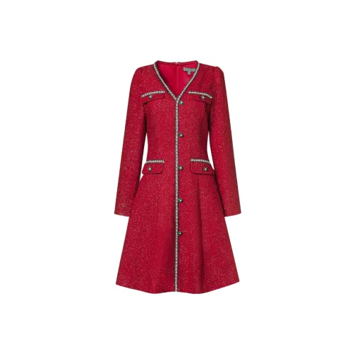 MeetMetro Длинное платье с длинными рукавами женское