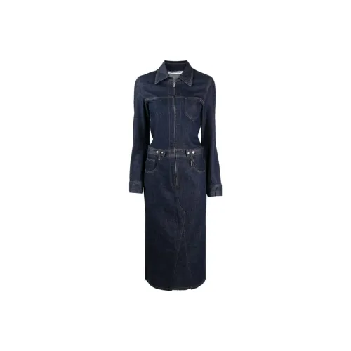 LOW CLASSIC Длинный рукав Платье Женское Синий