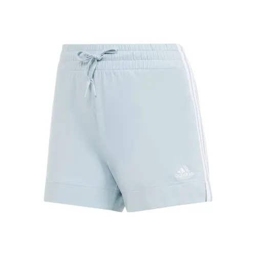 Adidas Essentials Slim 3 Stripes Shorts Повседневные шорты Женские Blue