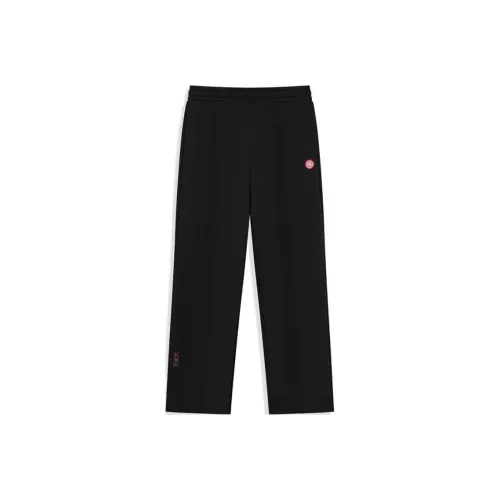 XTEP Вязаные спортивные брюки женские глубокий черный