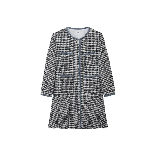 D'zzit Черное Женское Длинное Платье с Рукавами