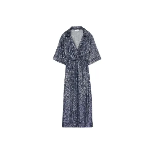 St. John Blue Женские Длинные Рукава Платья