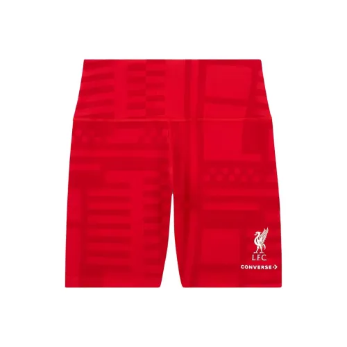 Конверс x LIVERPOOL FC SS24 Велосипед Шорты Повседневные шорты Женские Красный