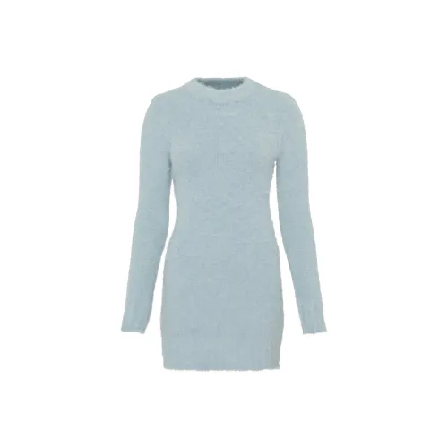 AMIPARIS Blue Женские Длинные Платья с Рукавами