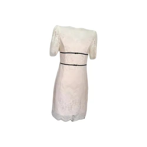 KEAB Короткий рукав Платье Женское Абрикосовое