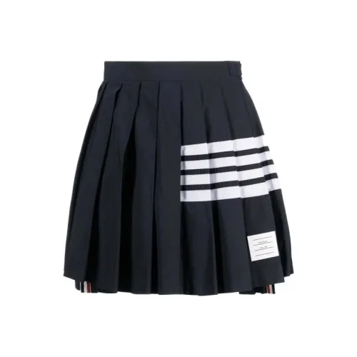 THOM BROWNE Темно-синие Женские Повседневные Короткие Юбки