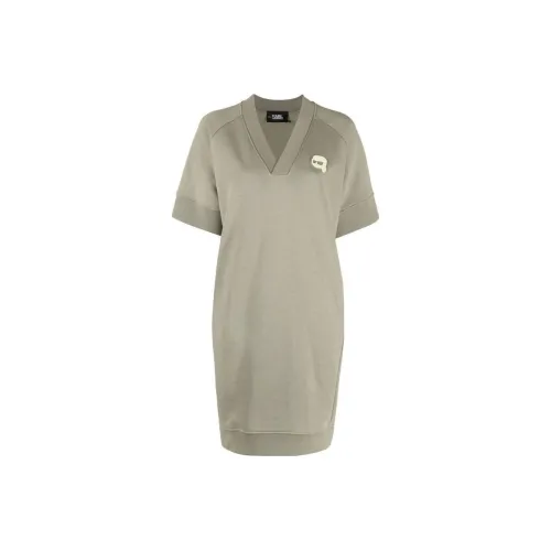 KARL LAGERFELD Короткий рукав Платье Женское Матча