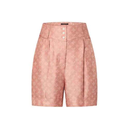 LOUIS VUITTON Повседневные шорты Женские Розовые