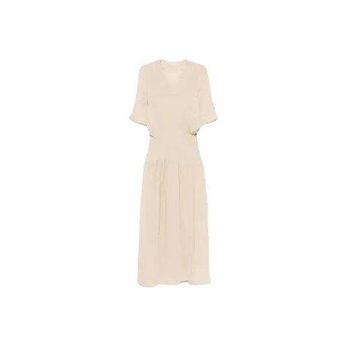 By Malene Birger Бежевые Женские Короткие Платья с Рукавами