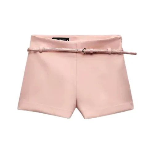 ZARA Розовые Женские Повседневные Шорты