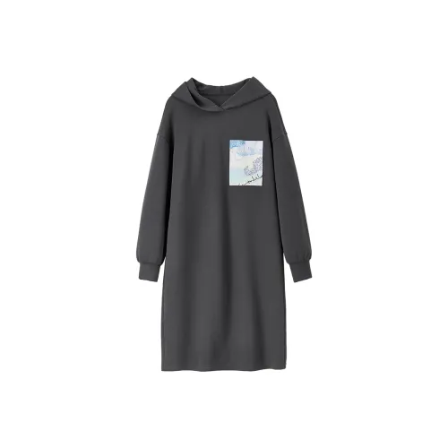 SENTUBILA Длинное платье с длинными рукавами женское