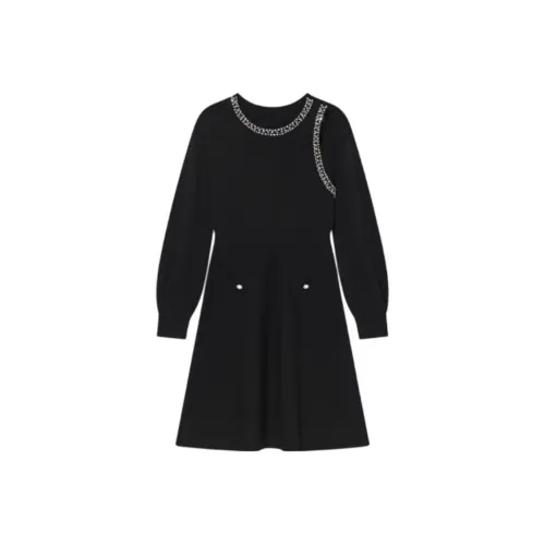 YINER GoodLand Black Женские Длинные Рукава Платья