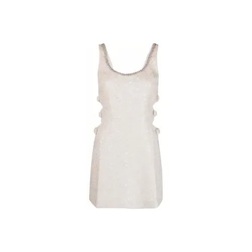Self Portrait Slip Dress Women's Gold Self Portrait Slip Платье Женское Золото