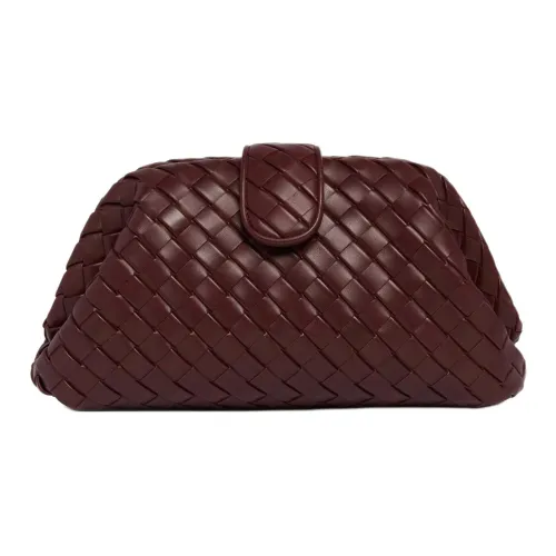 Bottega Veneta Lauren 1980 Кожа Одно плечо Клатч Женский Красный