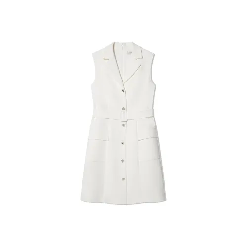 COVERINS Без рукавов Платье Женское Белое