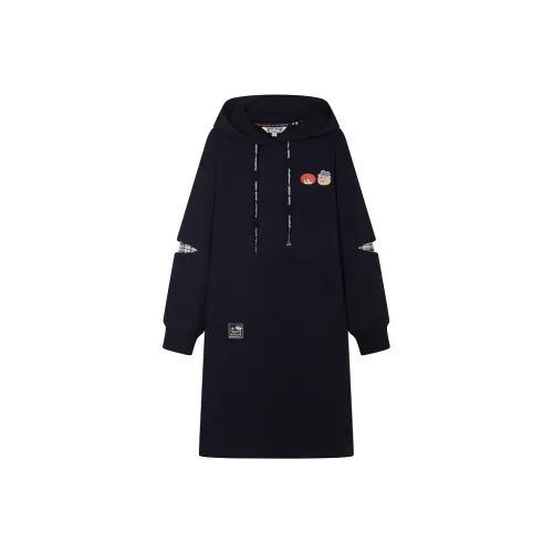 Teenie Weenie Темно-синий Женские Длинные Платья с Рукавами