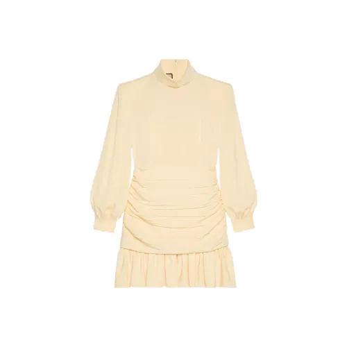 GUCCI Бежевые Женские Длинные Платья с Рукавами