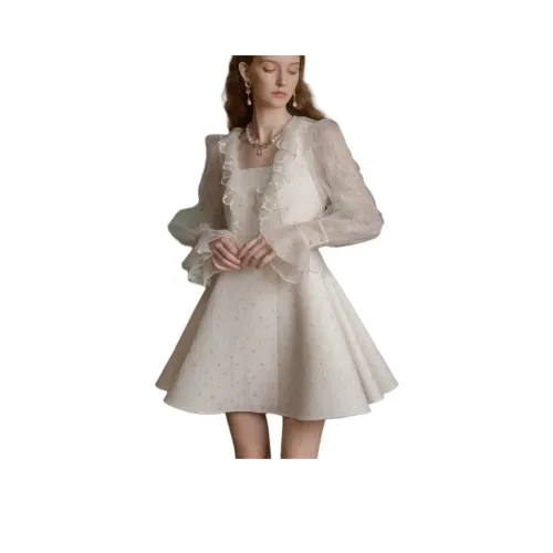 JORYAweekend Длинный рукав Платье Женское Misty Желтый