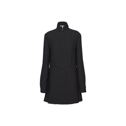 PRADA Черное Женское Длинное Платье с Рукавами