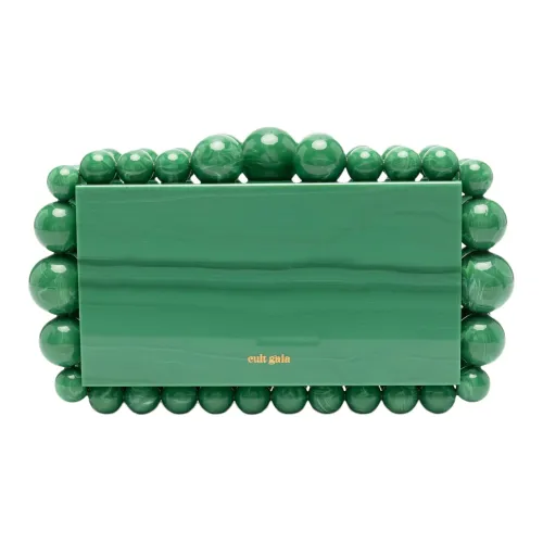 CULT GAIA Акриловый клатч женский травяного зеленого цвета