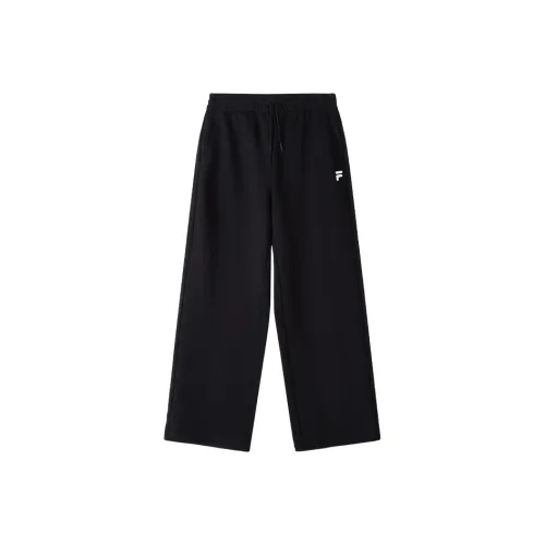 FILA FUSION Вязаные тренировочные брюки женские глубокий черный