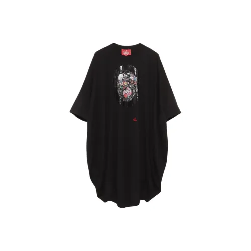 Vivienne Westwood Black Женские Короткие Платья с Рукавами