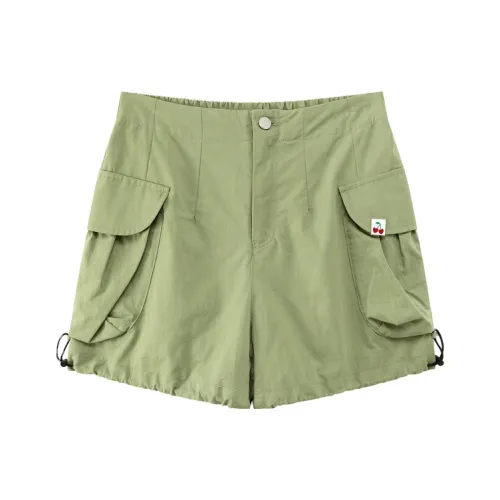 CHUU Повседневные шорты женские армейский зеленый