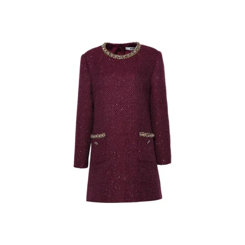 DPLAY Длинное платье с длинными рукавами женское агатовый фиолетовый