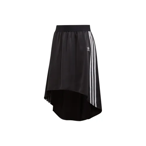 adidas originals 3 Stripes Черные Женские Повседневные Длинные Юбки