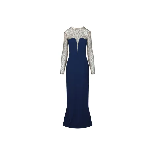 STELLA MCCARTNEY Blue Женские Длинные Платья с Рукавами