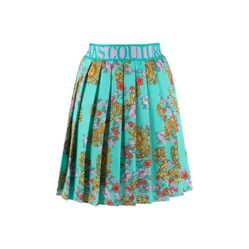 VERSACE JEANS COUTURE SS22 Повседневные короткие юбки Женские Зеленый