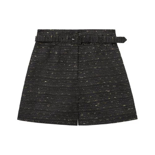 Self Portrait Повседневные шорты Женские Классический черный