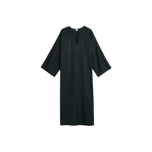 BY MALENE BIRGER COPENHAGEN MBC Длинное платье с длинными рукавами женское черное