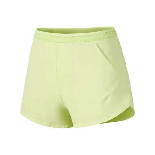 Saucony Повседневные шорты Женские Свет Неоново-желтый Зеленый