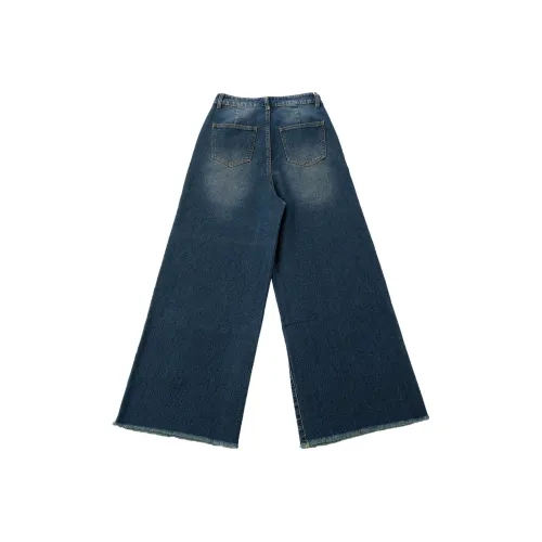 MJ STYLE Джинсы Женские Темно-синие