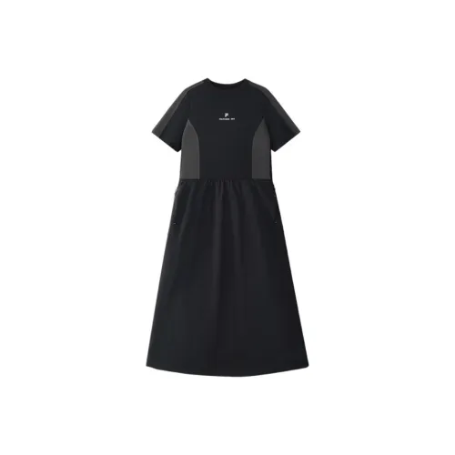 FILA FUSION FOBFUSION LIFE SS25 Короткий рукав Платье Женское Глубокий черный