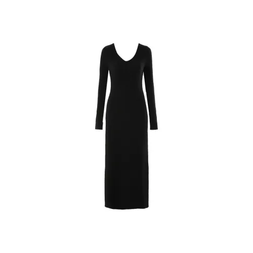 DPLAY Длинное платье с длинными рукавами женское