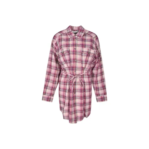 ISABEL MARANT Фиолетовый Женские Длинные Платья с Рукавами