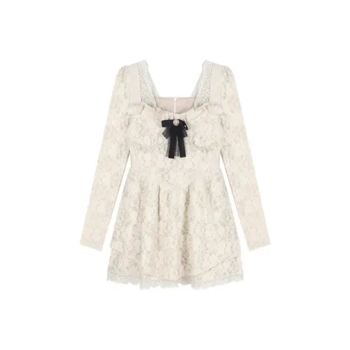 PLAY BUSH Длинное платье с длинными рукавами женское цвет изображения