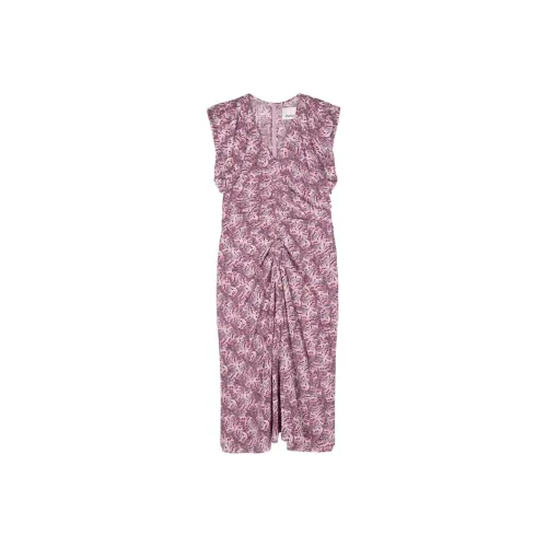 ISABEL MARANT Серо-фиолетовые Женские Платья без рукавов