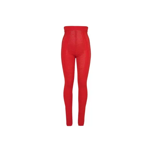 BALMAIN Женские Леггинсы Красного Цвета