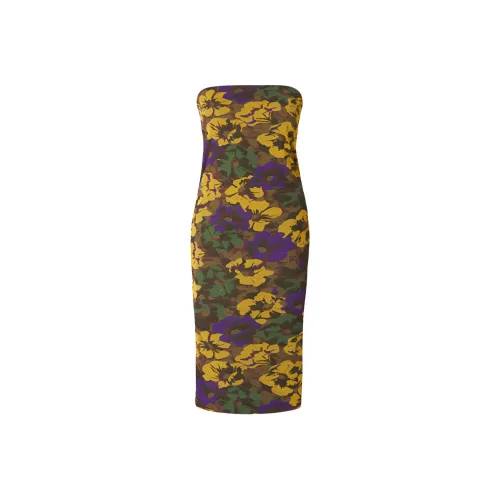 SAINT LAURENT SS24 Sleeveless Dress Women's Multicolor SAINT LAURENT SS24 Без рукавов Платье Женское Многоцветное