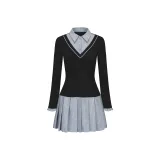 Чёрный и синий в клетку