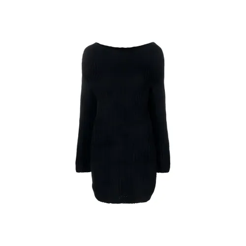 DSQUARED 2 Длинное платье с длинными рукавами женское черное